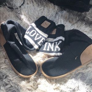 victoria secret knee high slippers